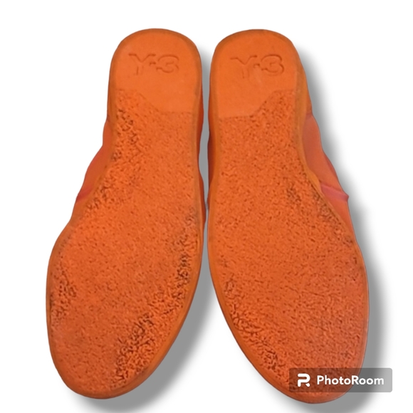 Yohji Yamamoto Adidas Y3 Orange Slip On Sneakers - Picture 10 of 10